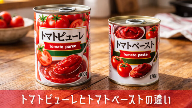 トマトピューレとトマトペーストの違いと使い分けのコツを簡単解説