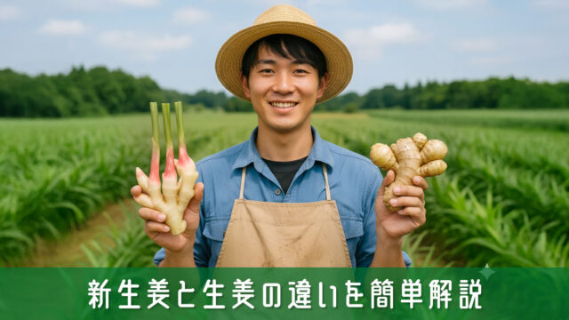 新生姜と生姜の違いを簡単解説！見分け方・味わい・保存方法まで紹介