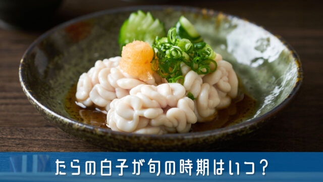 たらの白子が旬の時期はいつ？知っておきたい美味しく食べるコツを紹介