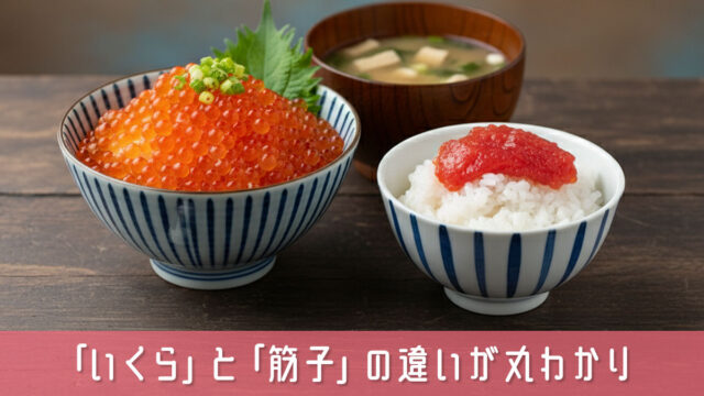 「いくら」と「筋子」の違いが丸わかり！見た目・味・食感まで簡単解説