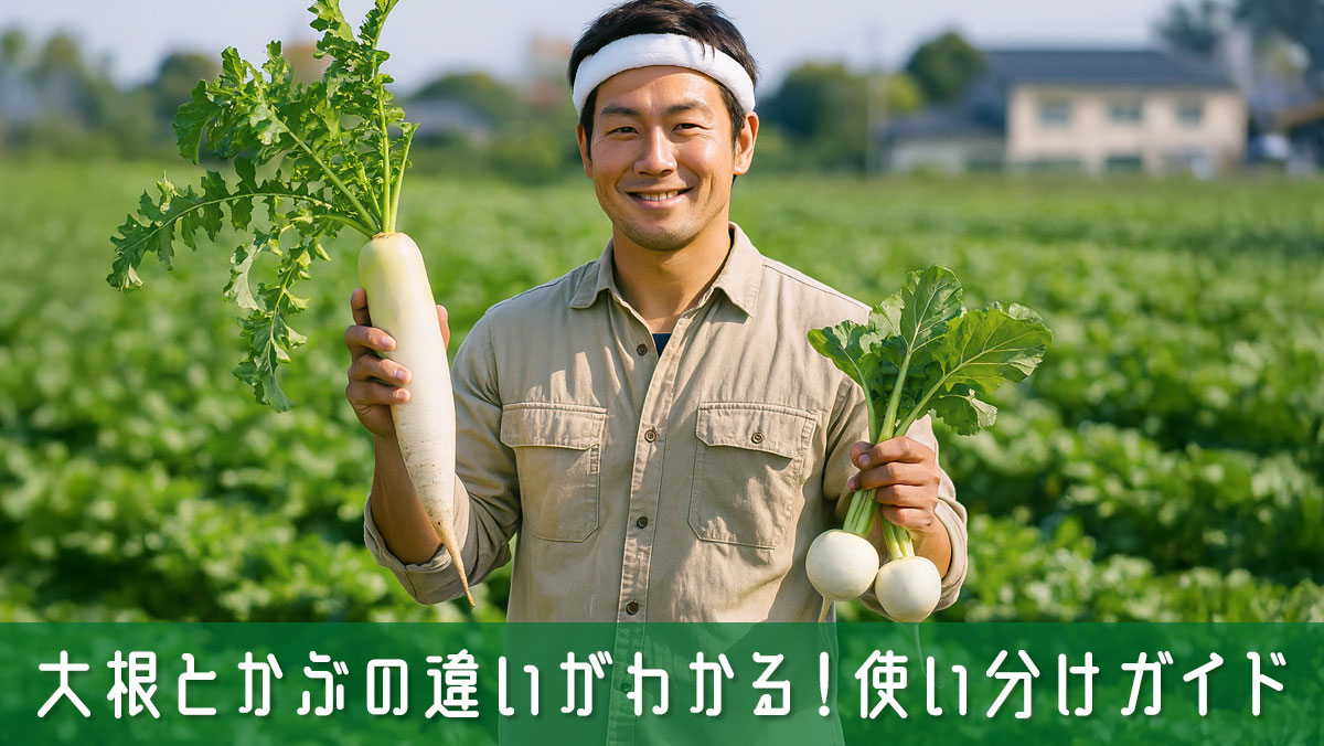大根とかぶの違いがわかる！毎日の料理にいかせる使い分けガイド