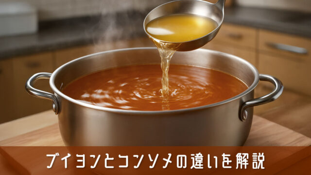 ブイヨンとコンソメの違いを解説！料理の仕上がりが良くなる使い分け