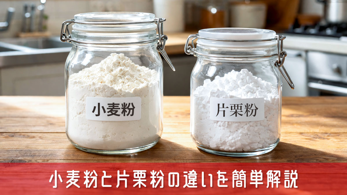 小麦粉と片栗粉の違いを簡単解説！料理初心者でも失敗しない使い分け