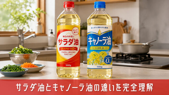 サラダ油とキャノーラ油の違いを完全理解！失敗しない油の選び方ガイド