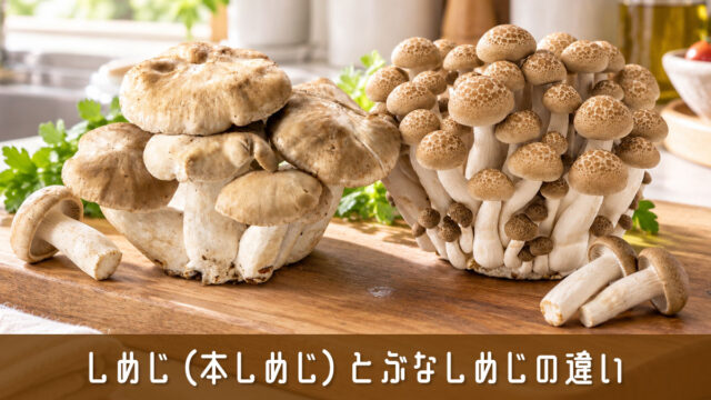 しめじ（本しめじ）とぶなしめじの違いを簡単解説！比較してわかる選び方ガイド