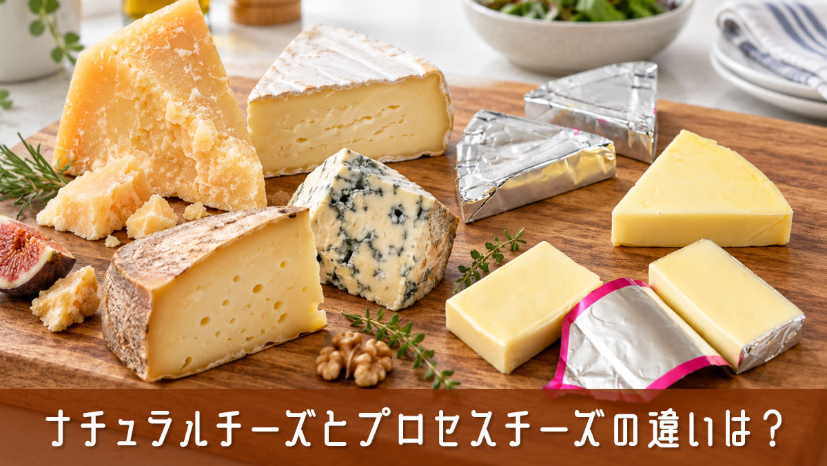 ナチュラルチーズとプロセスチーズの違いは？見分け方・使い分け・選び方を簡単解説
