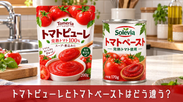 トマトピューレとトマトペーストはどう違う？料理に合う使い分けと代用方法