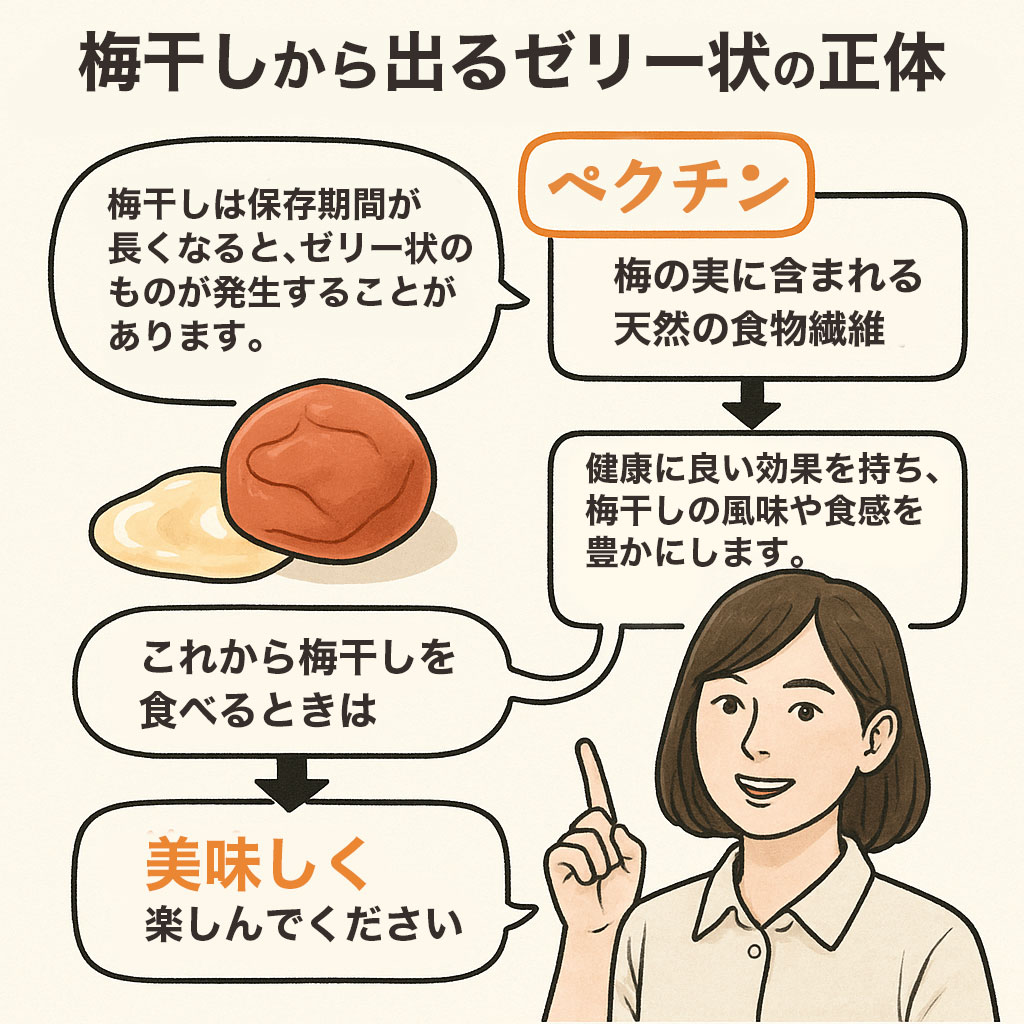 梅干しから出るゼリー状の正体は何?