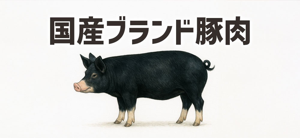 すばらしい国産ブランド豚肉
