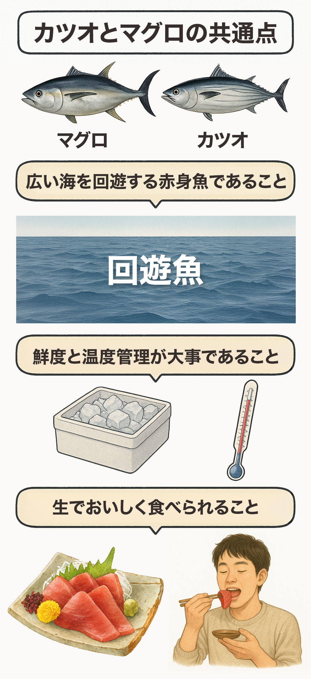カツオとマグロの共通点