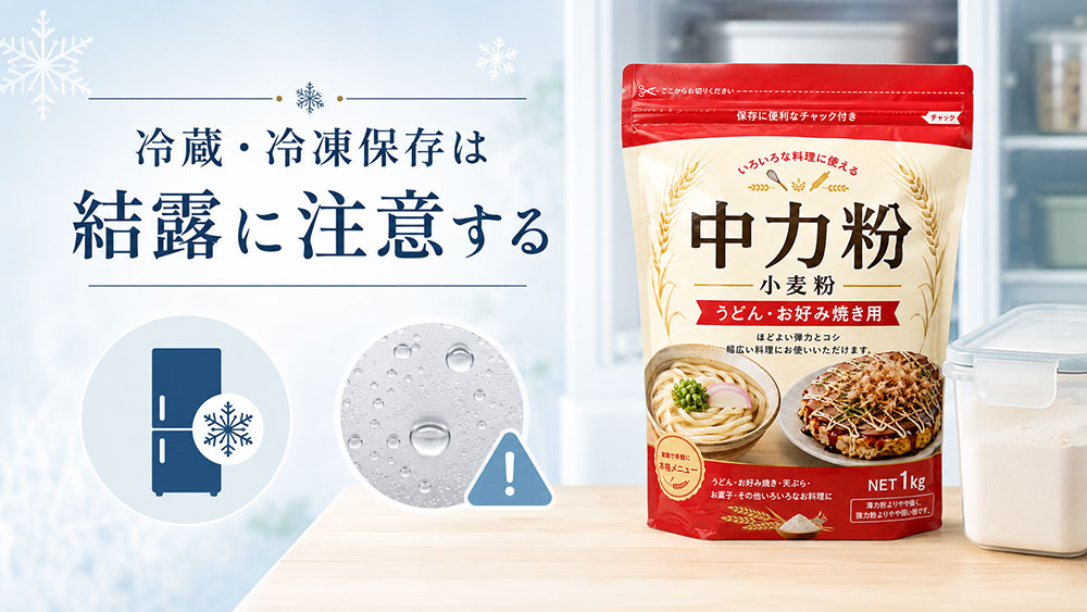 冷蔵・冷凍保存は結露に注意する