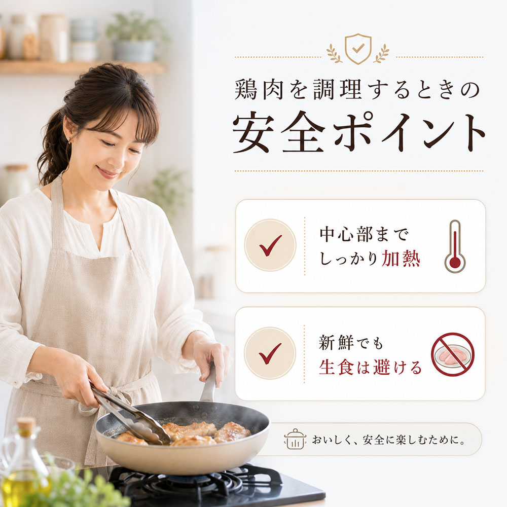 鶏肉を調理するときの安全ポイント