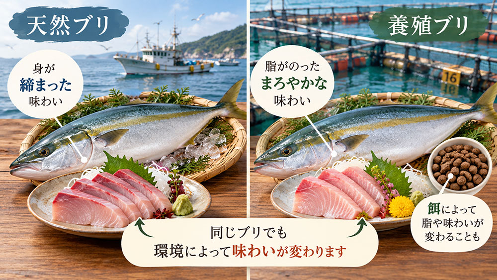 天然と養殖ではどう違う？脂のりや食感を比較