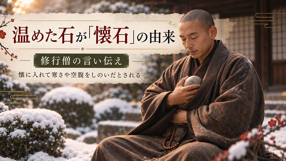懐石の名前は温めた石から？茶の湯とのつながり