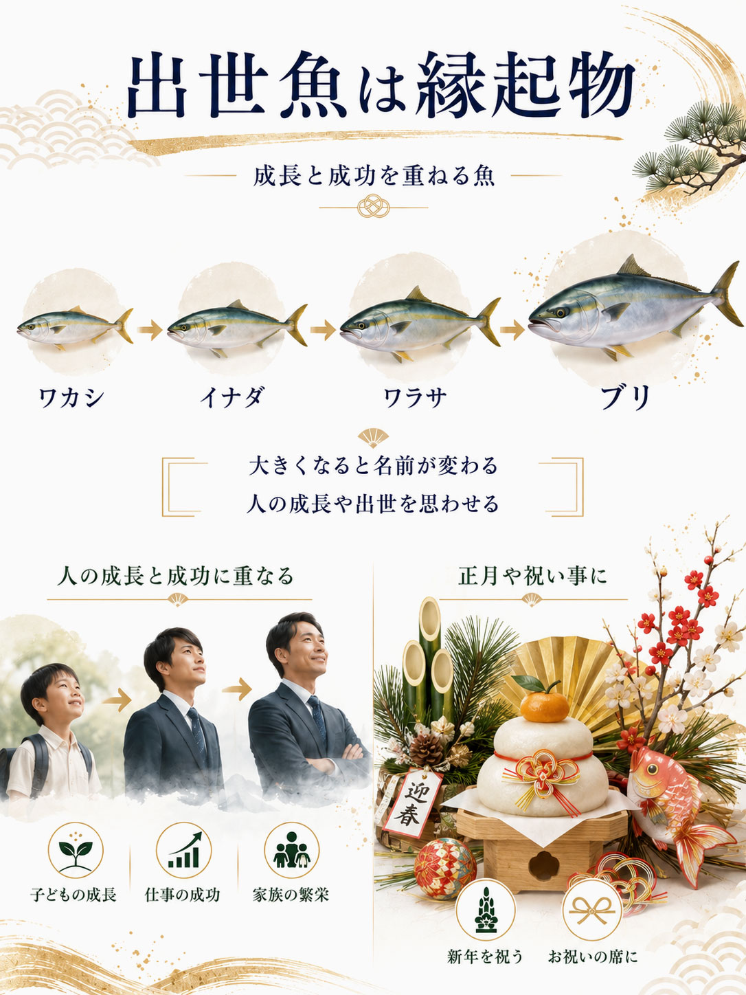出世魚は縁起物として扱われてきた
