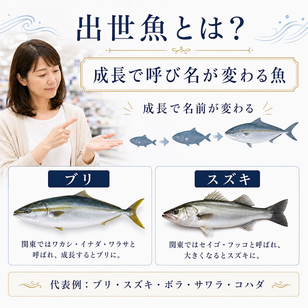 出世魚とは？成長で呼び名が変わる魚のこと