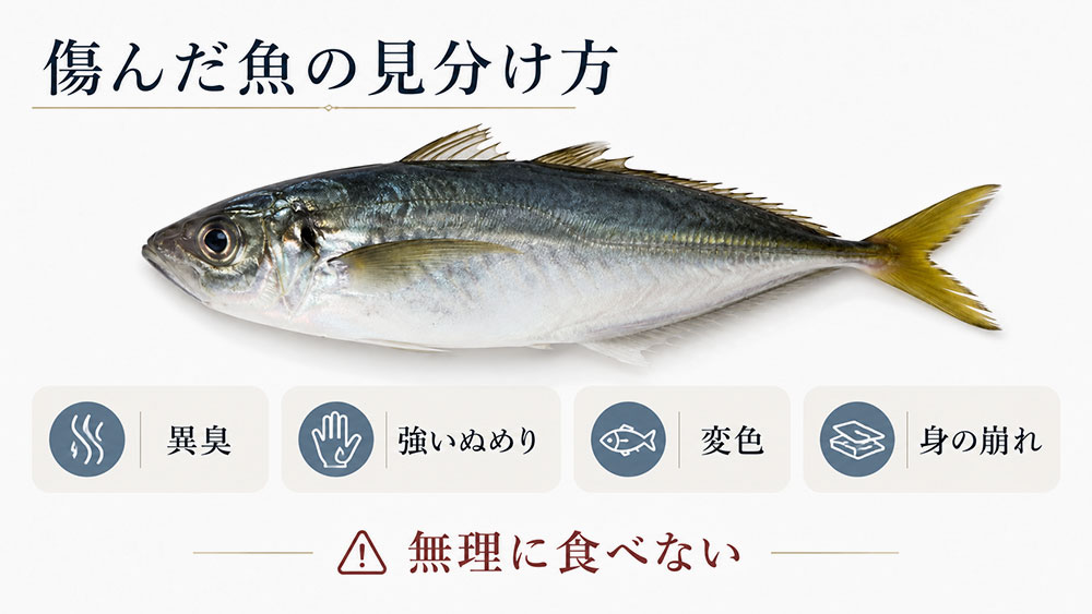 傷んだ魚の見分け方