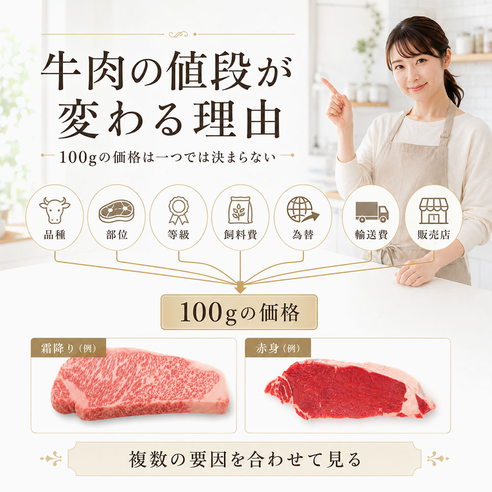 牛肉の値段が変わる理由