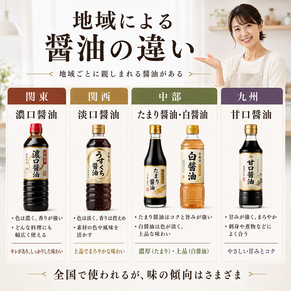 地域による醤油の違い