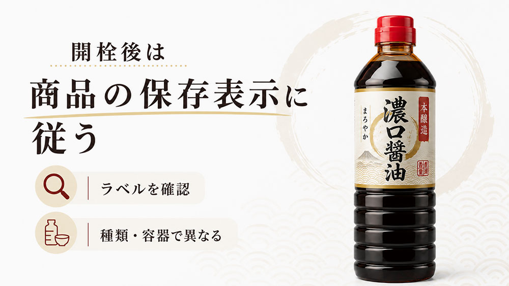 開栓後は商品の保存表示に従う