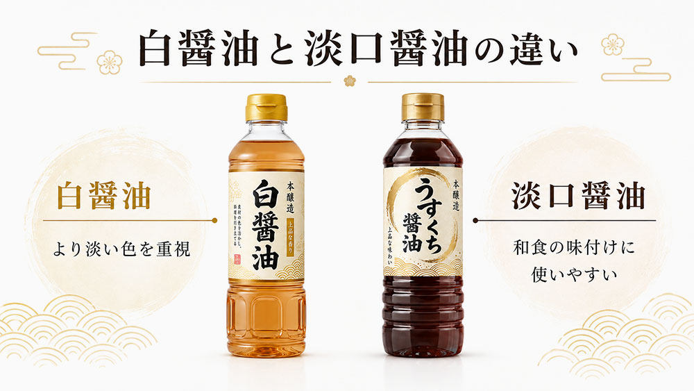 白醤油と淡口醤油の違い