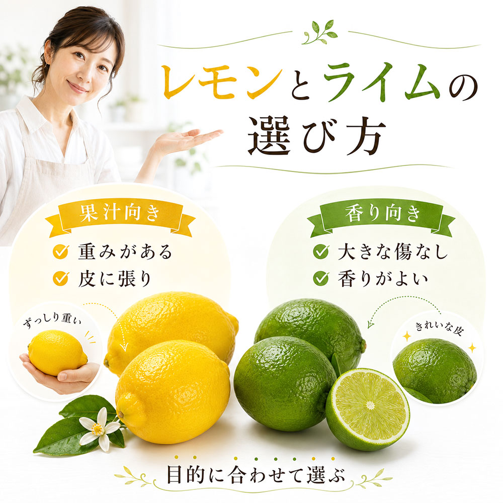 レモンとライムの選び方