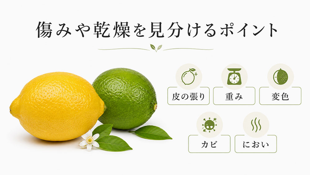 傷みや乾燥を見分けるポイント