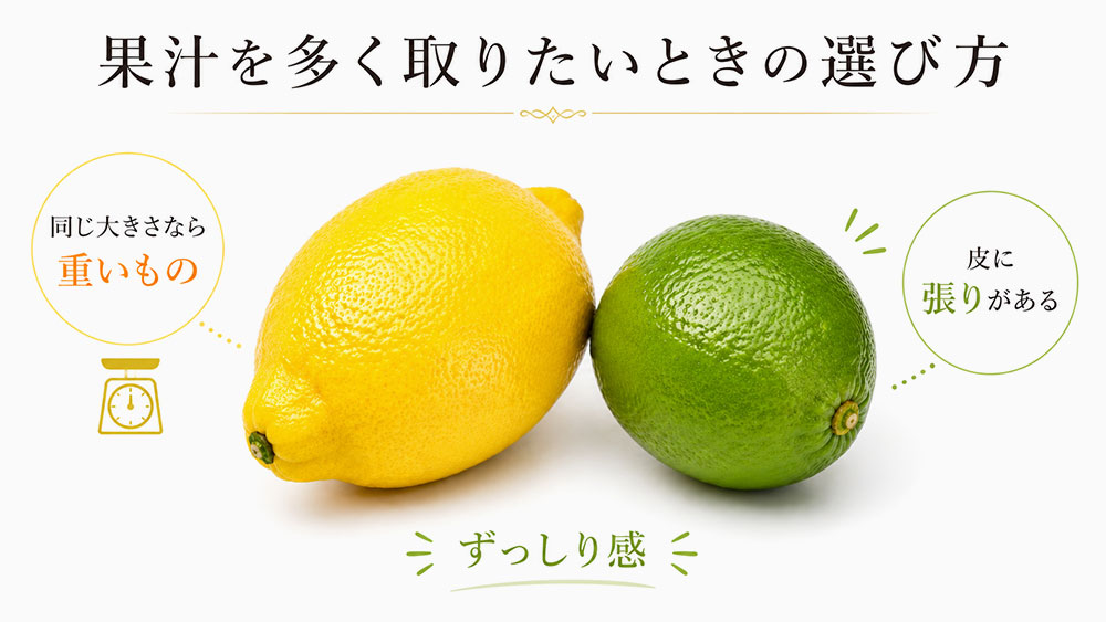 果汁を多く取りたいときの選び方