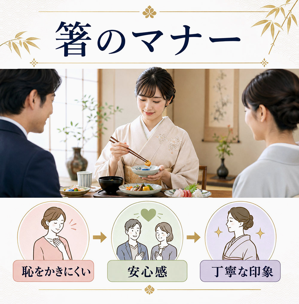 箸のマナー（作法）がいいことで得られるメリット