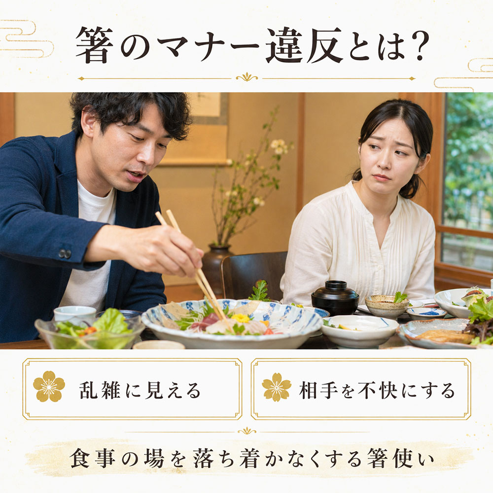 箸のマナー違反とは？嫌い箸・忌み箸の意味