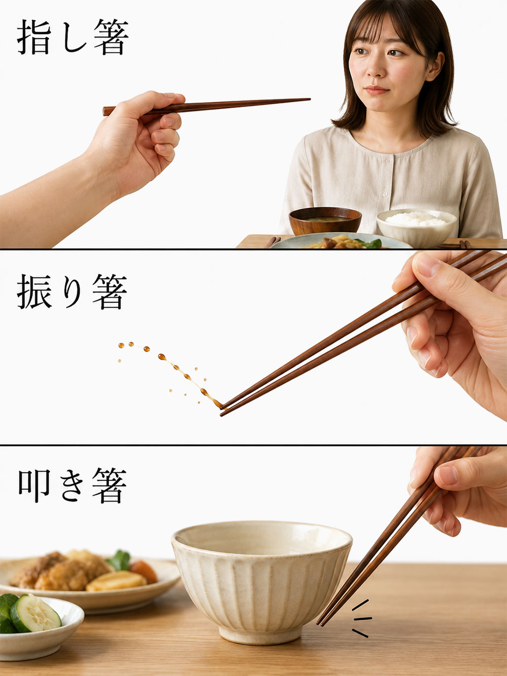 指し箸・振り箸・叩き箸