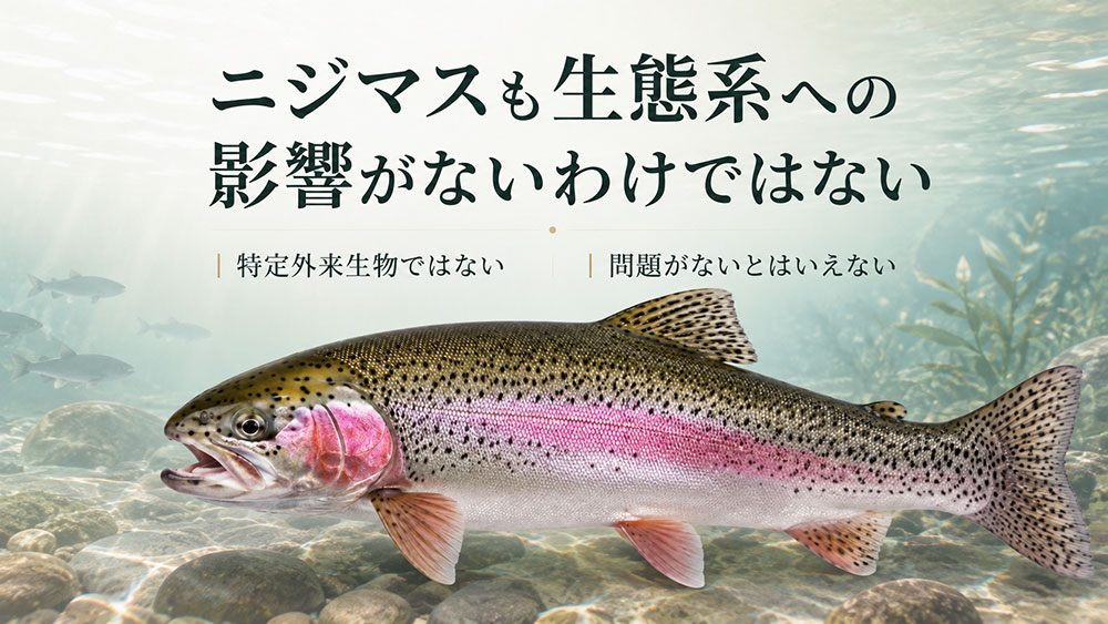 ニジマスも生態系への影響がないわけではない