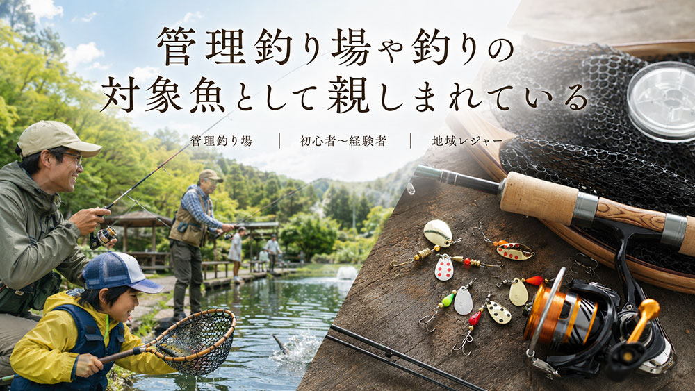 管理釣り場や釣りの対象魚として親しまれている
