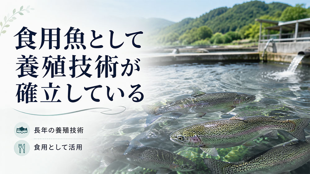 食用魚として養殖技術が確立している