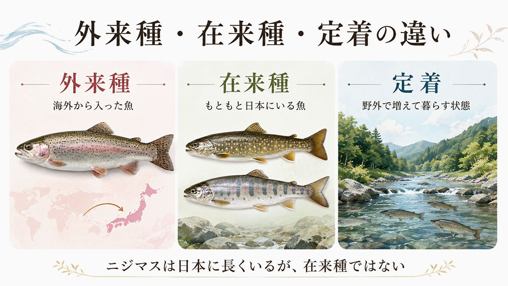 外来種・在来種・定着の違い