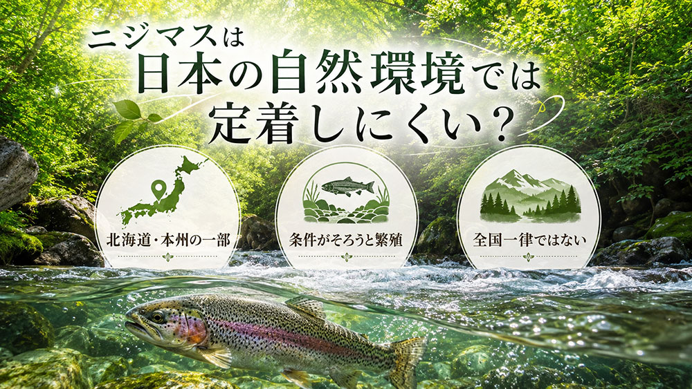 ニジマスは日本の自然環境では定着しにくい?