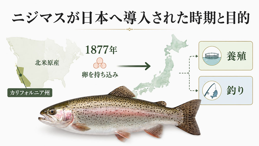 ニジマスが日本へ導入された時期と目的