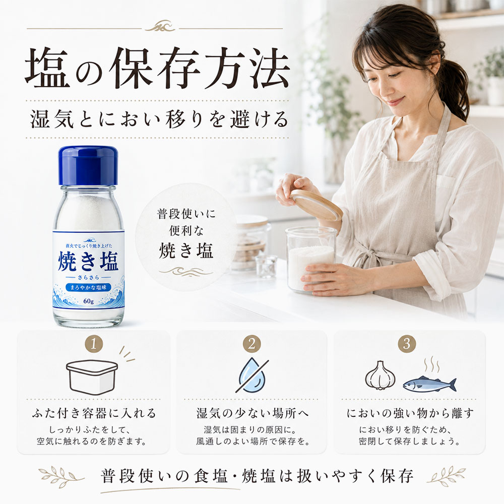 塩の保存方法