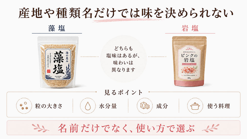 産地や種類名だけでは味を決められない