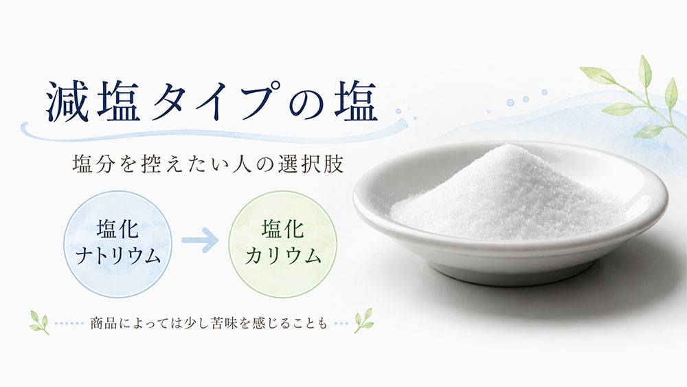 減塩タイプの塩