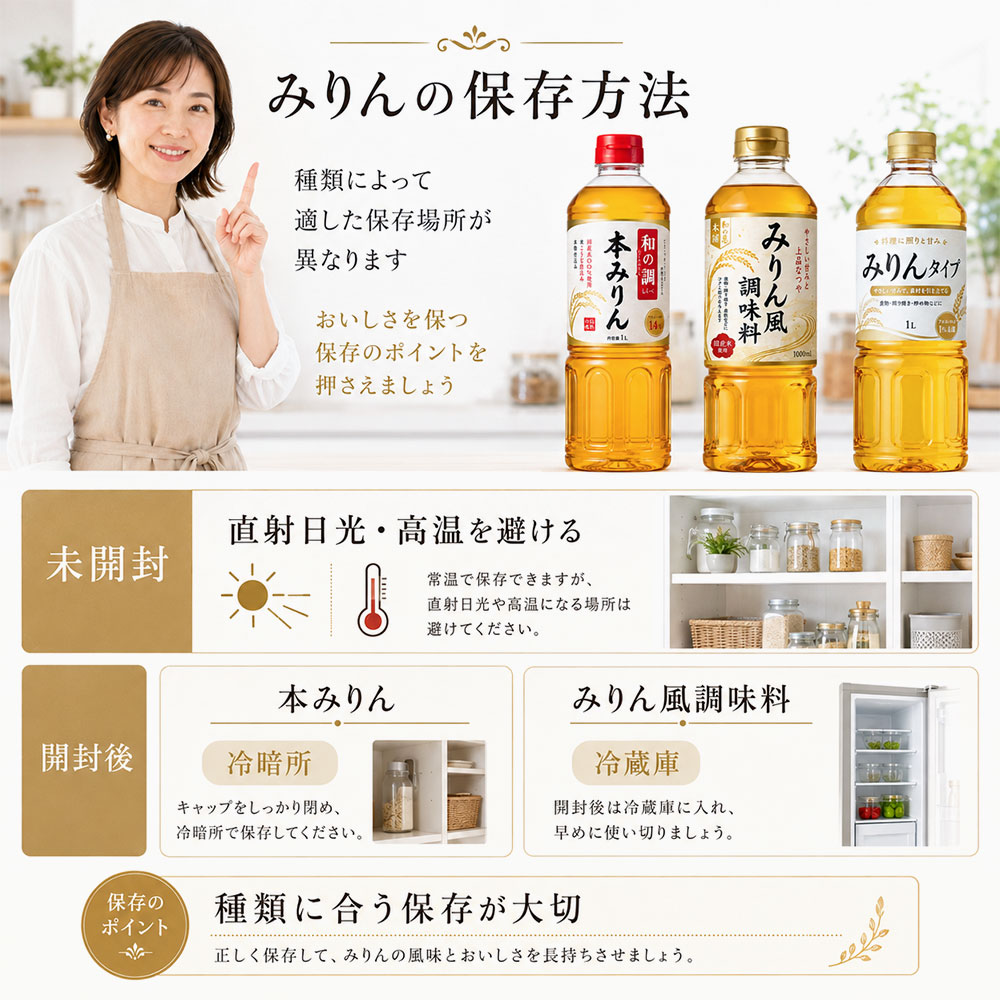 みりんの保存方法
