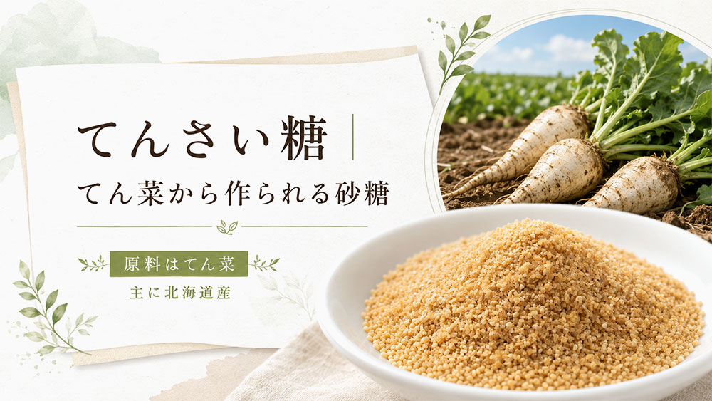 てんさい糖|てん菜から作られる砂糖