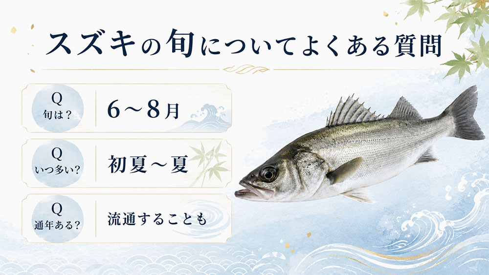 スズキの旬についてよくある質問