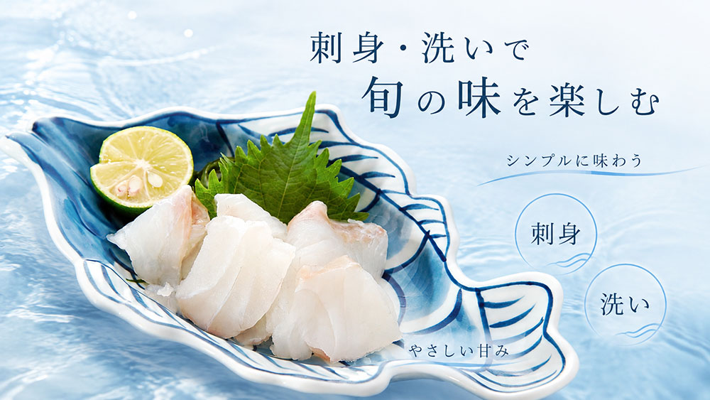 刺身・洗いで旬の味を楽しむ