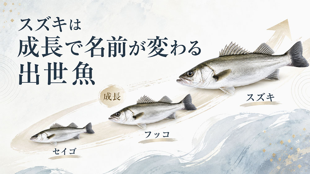 スズキは成長で名前が変わる出世魚