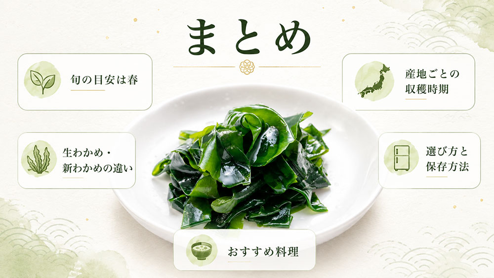 わかめの旬はいつ?:まとめ