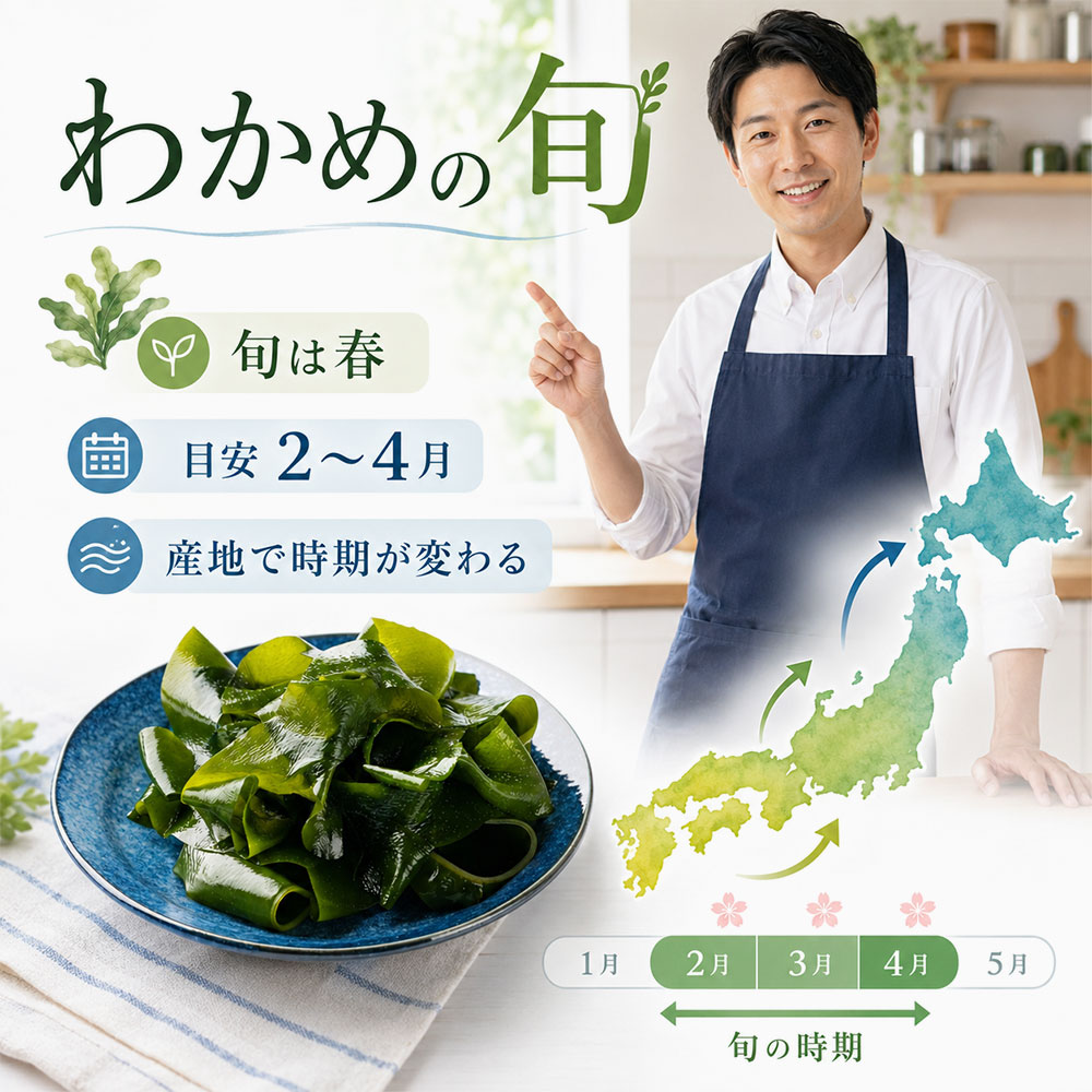 わかめの旬はいつ?