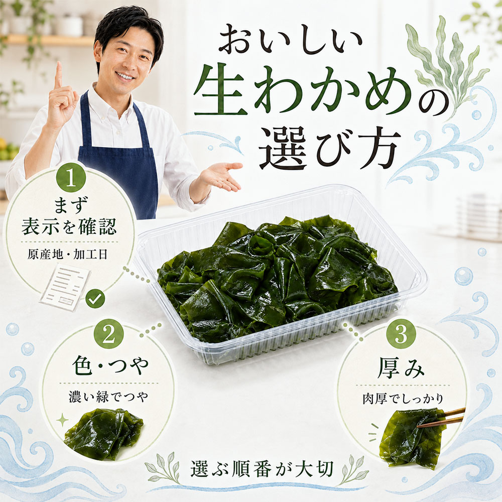 おいしい生わかめの選び方