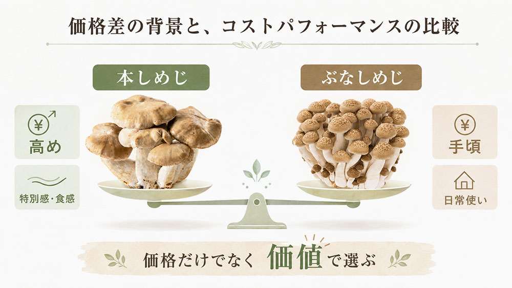 価格差の背景と、コストパフォーマンスの比較