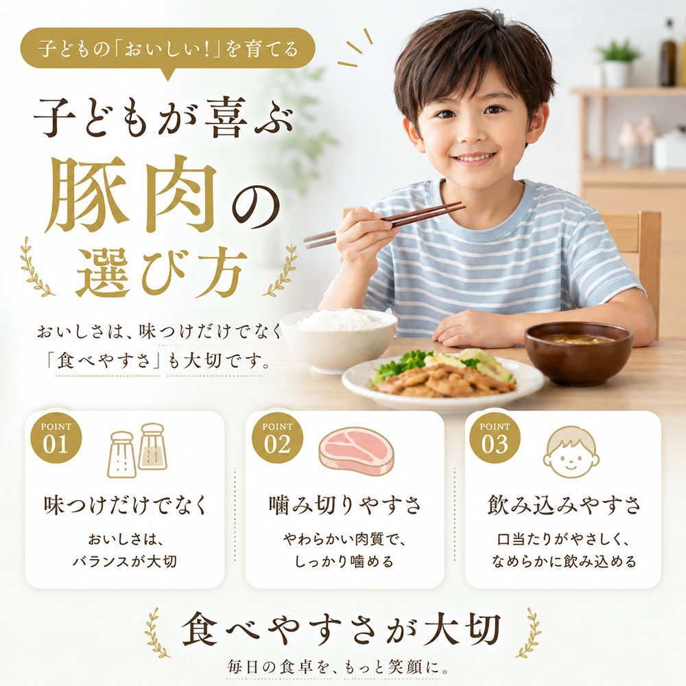 子どもが喜ぶ豚肉の選び方